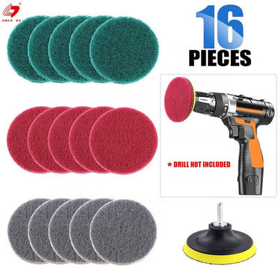 16 Pcs 4 Inch Cleaning Scouring Pads 150g For Cleaning And Polishing