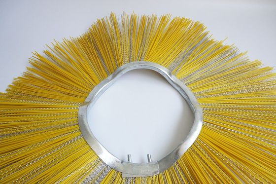 Zhenda Iron Ring Waved Wafer Brush Ring For Road Snow Cleaning