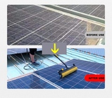 Carbon Fiber Tube Handle Solar Panel Rotating Brush With Telescopic Pole Roller